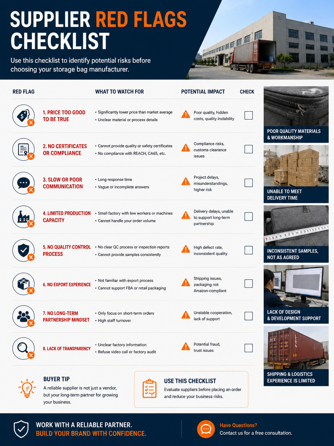 supplier red flags checklist