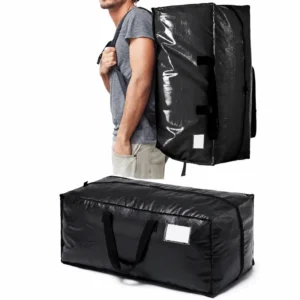 Bolsa negra de mudanza con asas