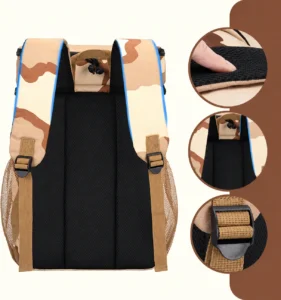 Mochila térmica utilitaria con tapa de solapa, espalda y correas acolchadas