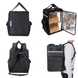 Food Delivery Backpack, front back and interior