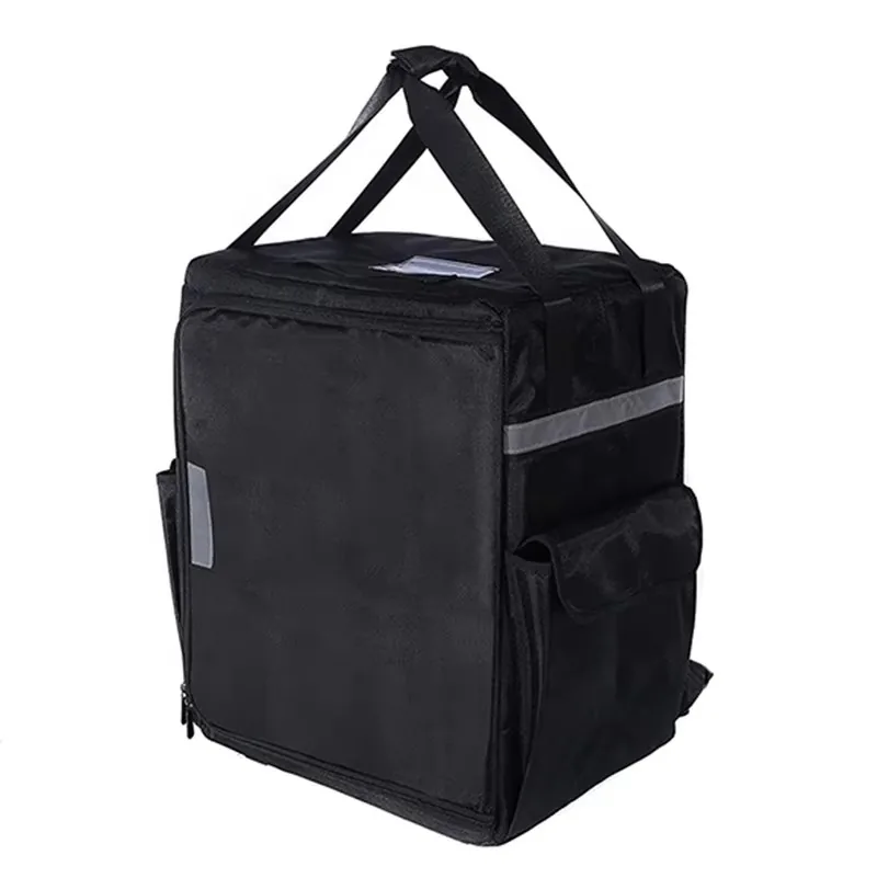 Mochila de reparto de alimentos, mochila negra de reparto de alimentos