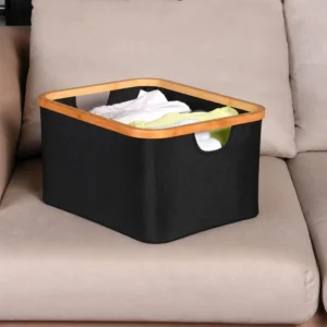 Basket on sofa