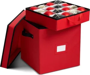 Estuche para adornos con bandejas extraíbles por arriba, estuche con bandejas extraíbles