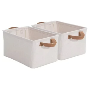 Beige open basket set