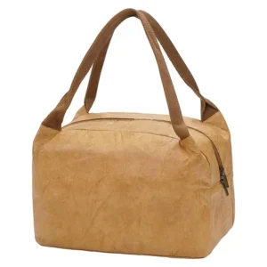 Bolsa para comida de aspecto de papel con cremallera