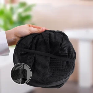 Folded hamper and handle detail