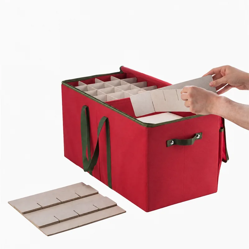 Caja rectangular para guardar adornos — detalle de personalización — imagen de diseño de referencia