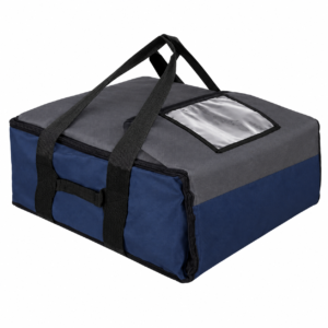 Bolsa para transportar pizzas con abertura frontal — combinación de colores propuesta