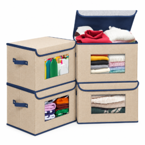 Windowed Closet Storage Bin in the proposed color combination
