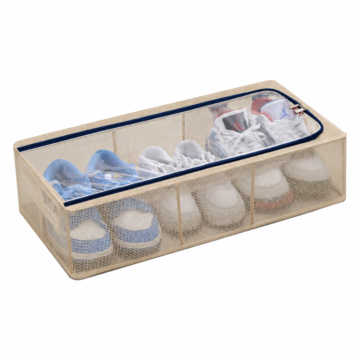 Divided Underbed Shoe Organizer