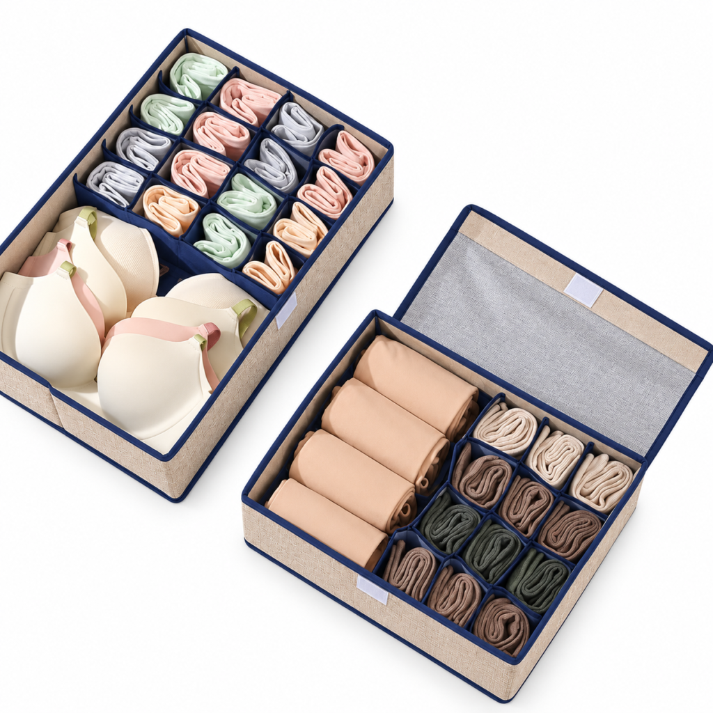 Divided Clothing Drawer Organizer in the proposed color combination