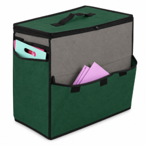Organizador de material de manualidades y regalos — combinación de colores propuesta