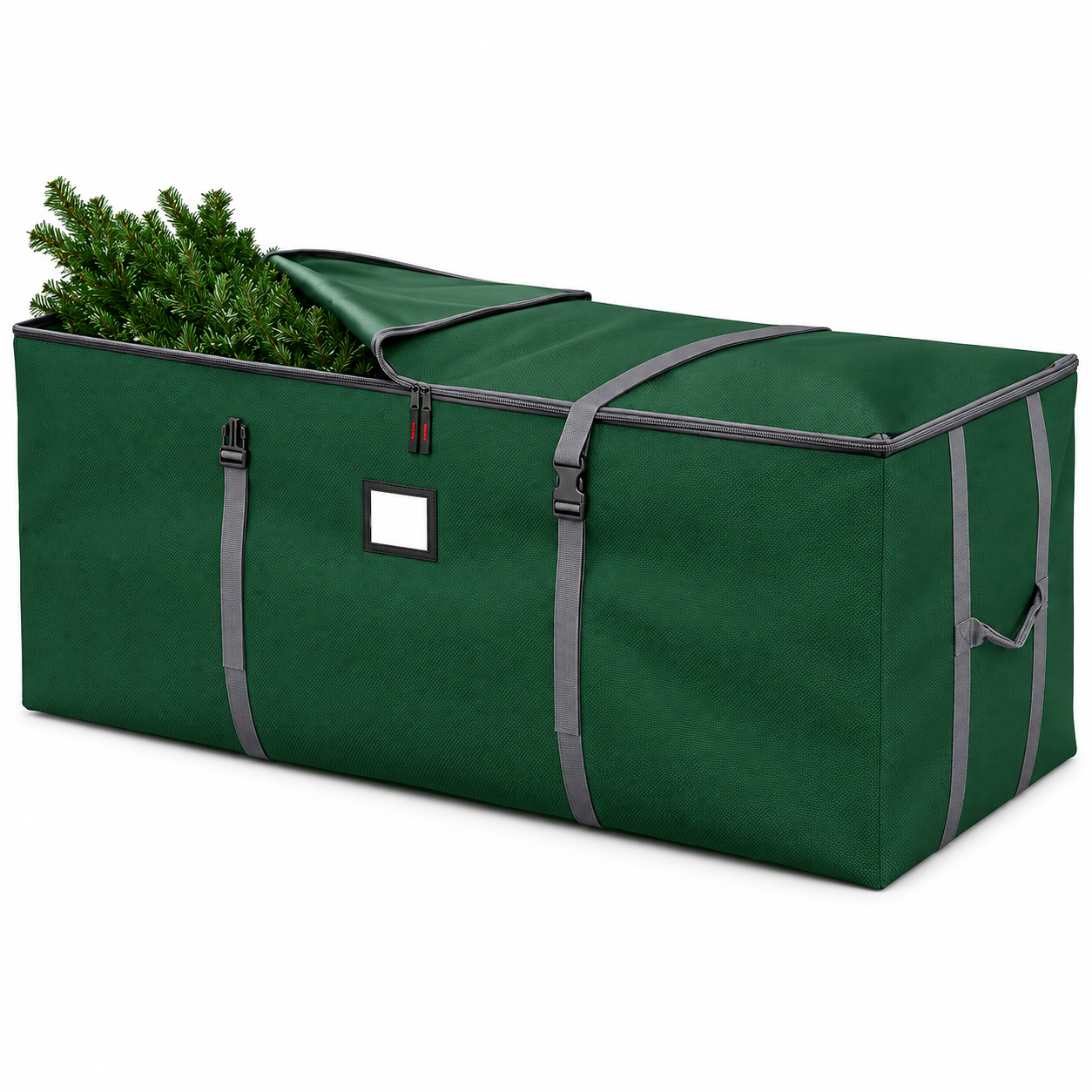 Bolsa verde para guardar árboles de Navidad — propuesta de color