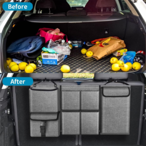 Organizador desmontable para la parte trasera del asiento — imagen de la fuente original; referencia de construcción y color