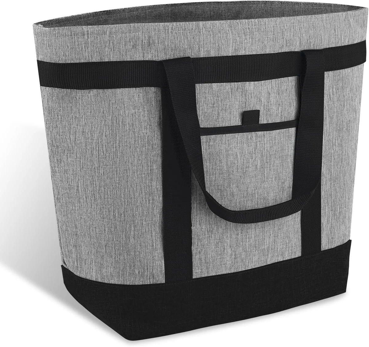 Bolsa de compra gris vertical