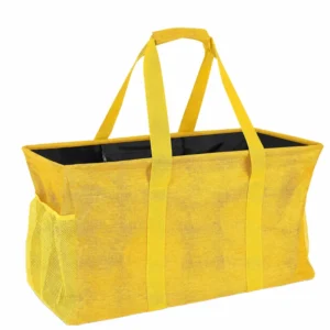 Bolsa grande amarilla para la compra