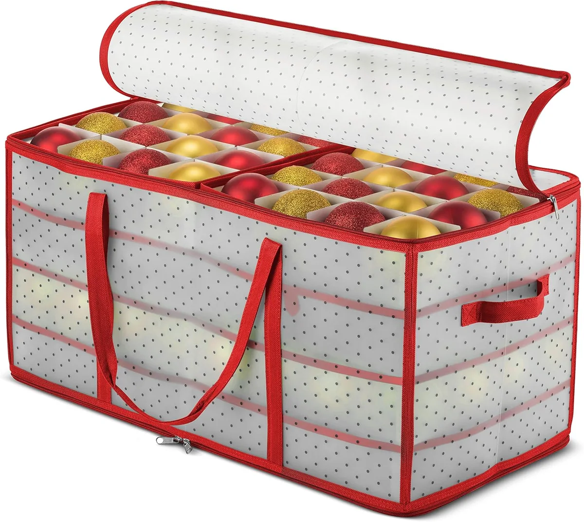 Wide Zip Ornament Storage Case