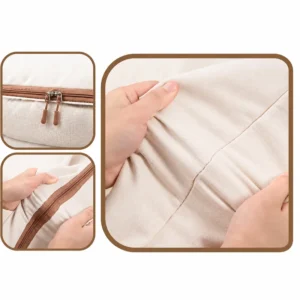 Zipper and fabric closeups